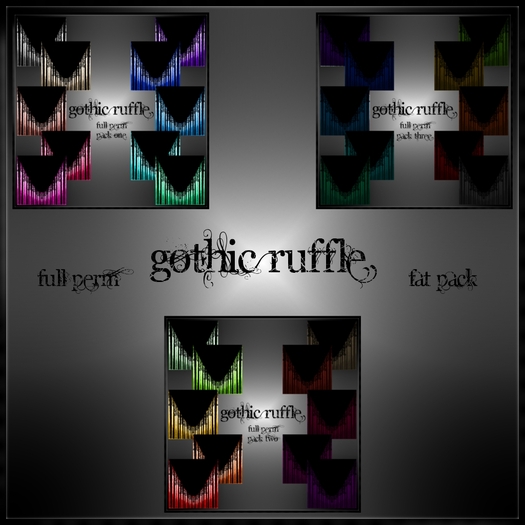 Second Life Marketplace Eternal Creativity Goth Fabric Fat Pack